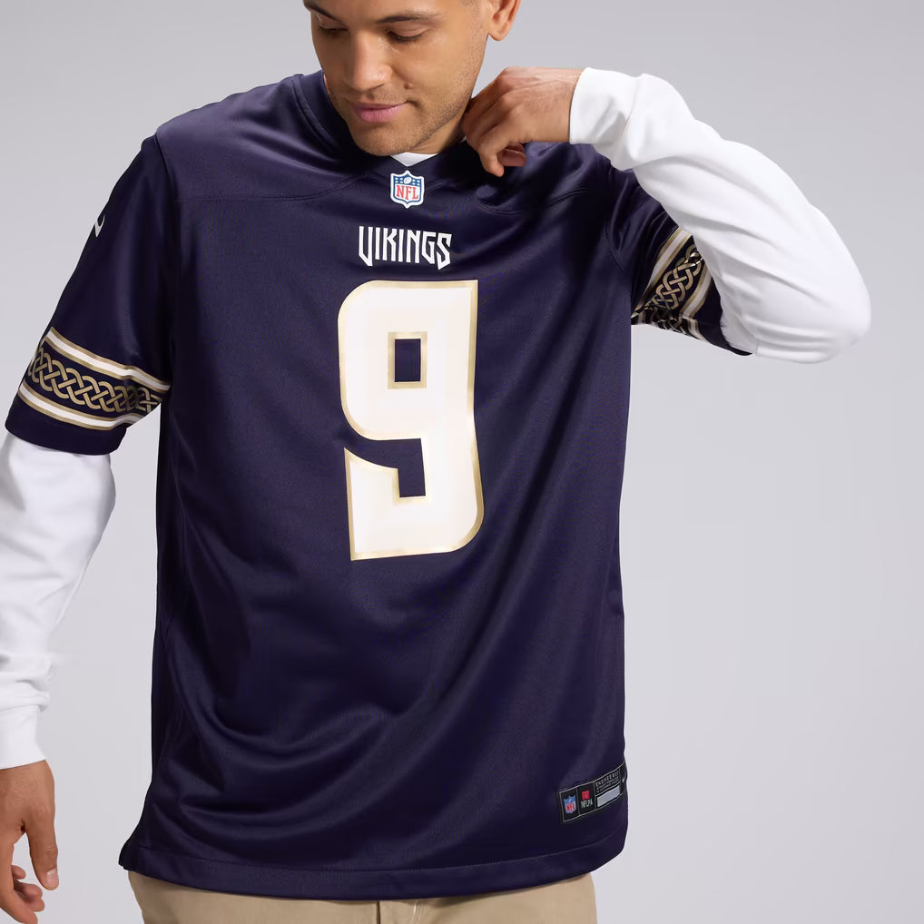 J.J McCarthy Minnesota Vikings Official-Nike 2026 Rivalries Collection Game Jersey - Purple