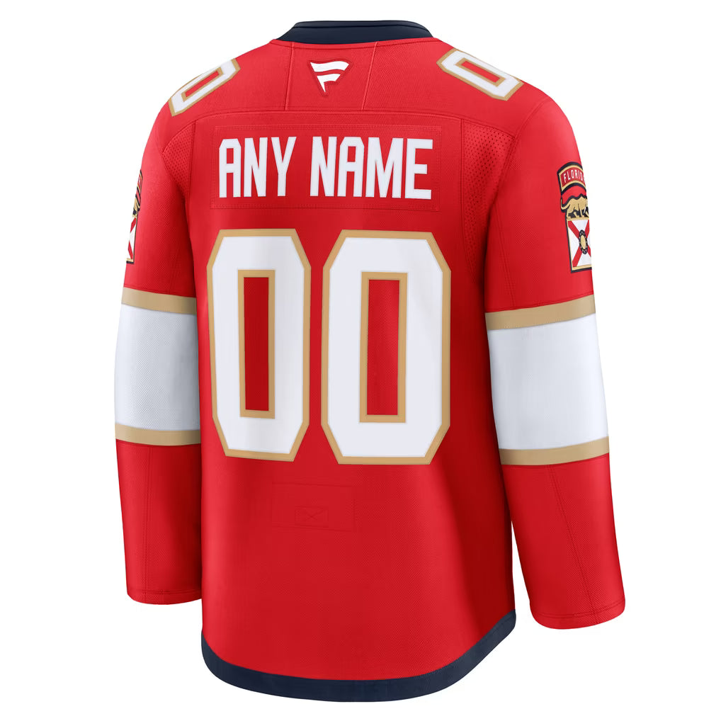 Teams Fans Shop Florida Panthers Fanatics Home Premium Custom Jersey Red