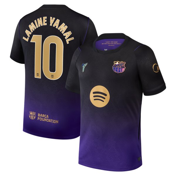 Lamine Yamal Barcelona Official-Nike 2026/27 Away Stadium Replica Jersey - Purple