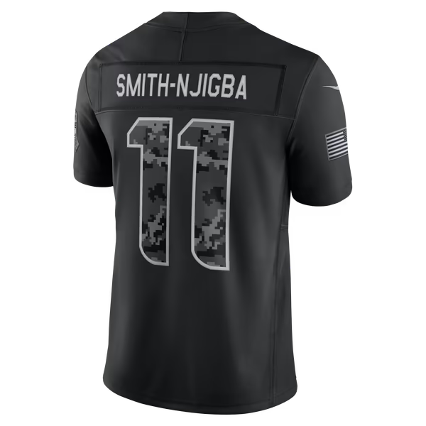 Jaxon Smith-Njigba Seattle Seahawks Official-Nike 2026 Salute to Service Stitched Limited Jersey - Black
