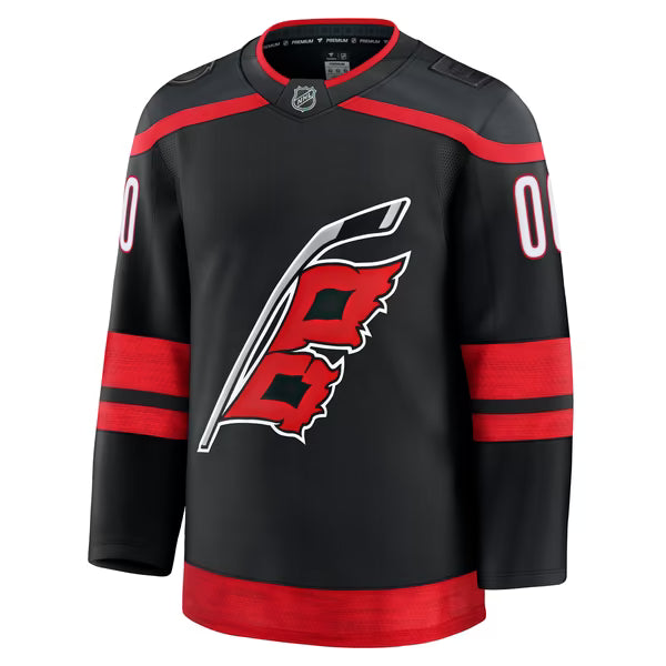 Teams Fans Shop Carolina Hurricanes Fanatics Home Custom Jersey - Black