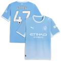 Phil Foden Manchester City Official-Puma 2026/27 Third Replica Jersey - White