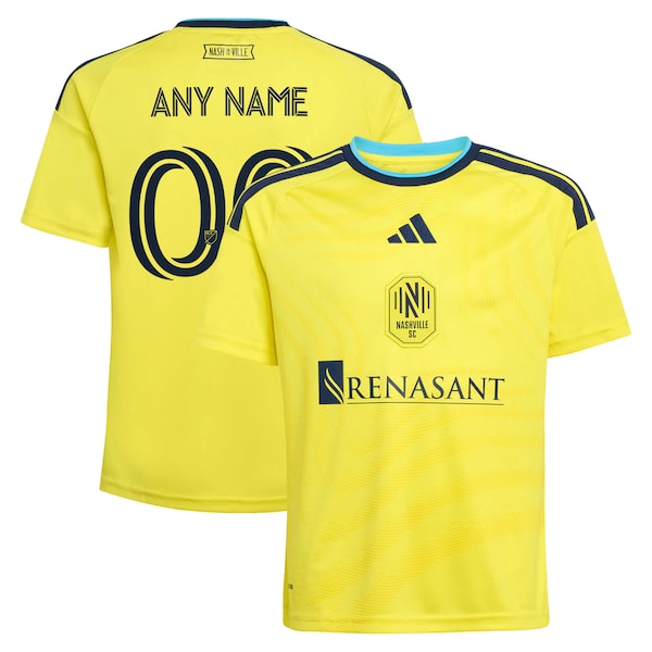 Official-Adidas Nashville SC 2026 The Reverb Kit Replica Custom Jersey Yellow