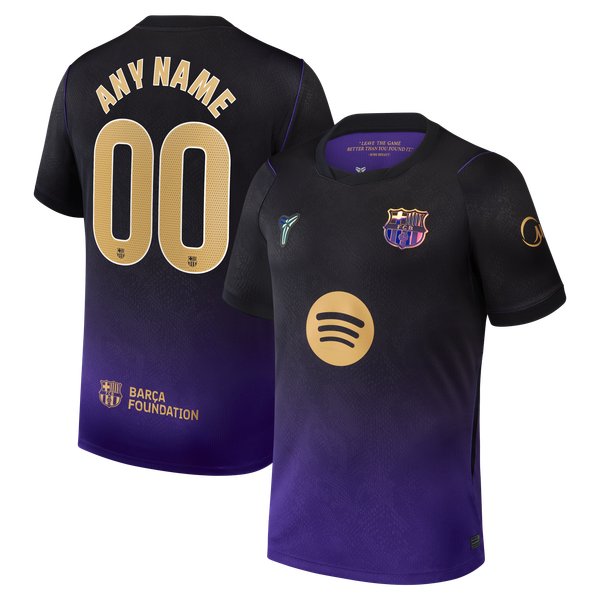 Barcelona Official-Nike 2026/27 Away Stadium Replica Custom Jersey - Purple