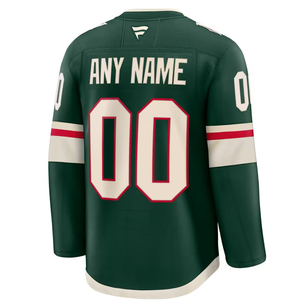 Teams Fans Shop Fanatics Minnesota Wild Home Premium Jersey Green