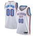 Teams Fans Shop Nike Unisex Oklahoma City Thunder Swingman Custom Jersey White