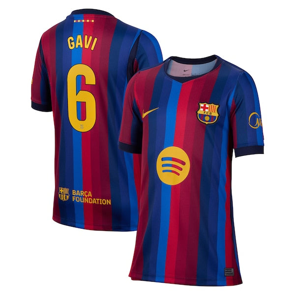 Official-nike Gavi Barcelona 2026/27 Home Stadium Replica Jersey Red