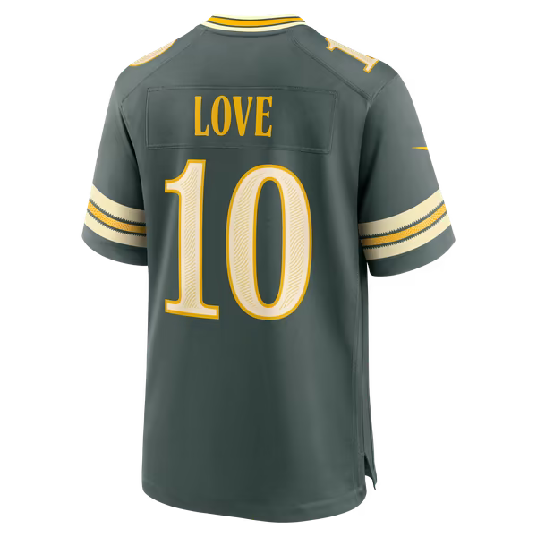 Jordan Love Green Bay Packers Official-Nike 2026 Rivalries Collection Game Jersey - Green