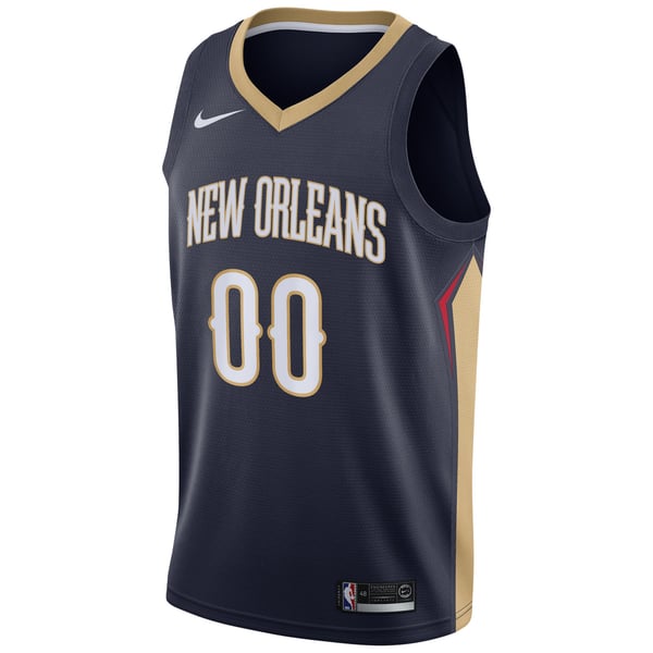 Teams Fans Shop New Orleans Pelicans Nike Swingman Custom Jersey Navy - Icon Edition