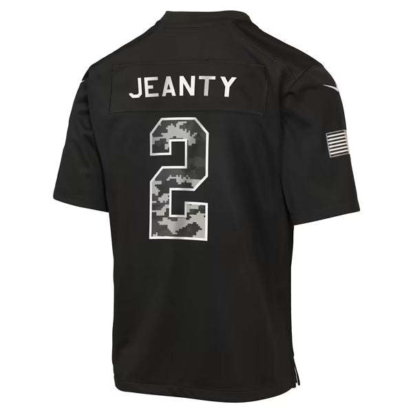 Ashton Jeanty Las Vegas Raiders Official-Nike Youth 2026 Salute to Service Game Jersey - Black