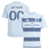 Official-Adidas Sporting Kansas City Youth 2025 One KC Replica Custom Jersey Light Blue