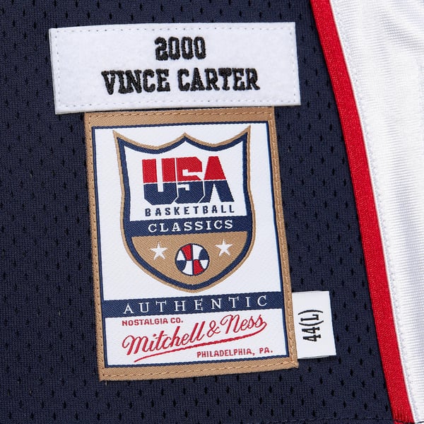 Teams Fans Shop Mitchell & Ness Men's Vince Carter USA Basketball 2000 Authentic Jersey - Navy