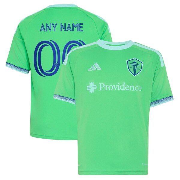 Official-Adidas Seattle Sounders FC Youth 2026 The Evergreen State Kit Replica Custom Jersey Rave Green