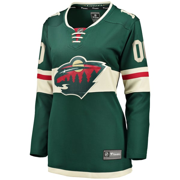 Teams Fans Shop Women's Fanatics Minnesota Wild Home Breakaway Custom Jersey Green