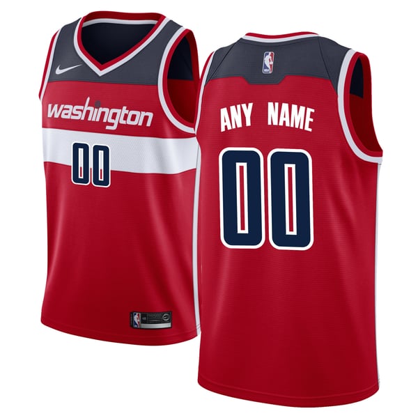 Teams Fans Shop Nike Washington Wizards Custom Swingman Jersey Red