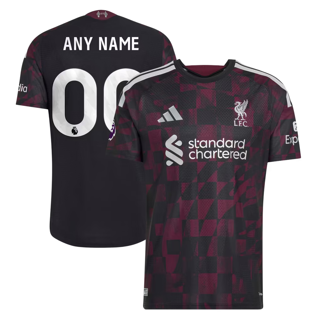Liverpool Official-Adidas 2026/27 Third On-Field Authentic Custom Jersey - Black