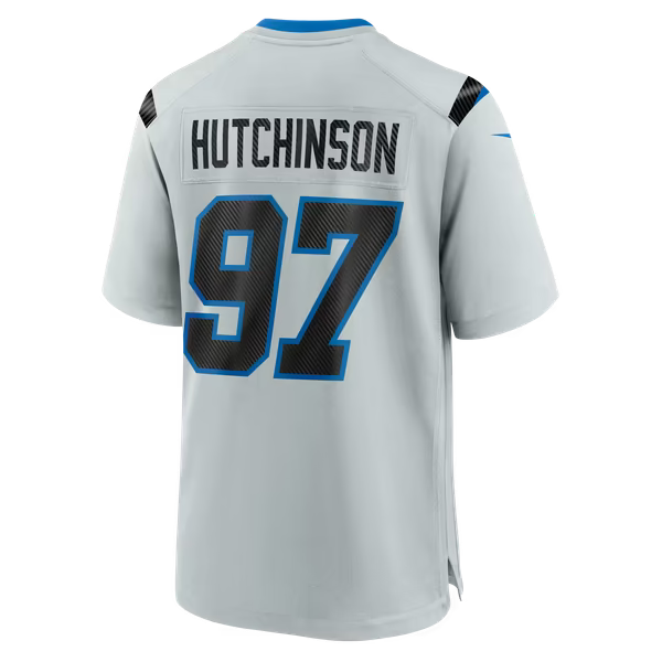 Aidan Hutchinson Detroit Lions Official-Nike 2026 Rivalries Collection Game Jersey - Silver