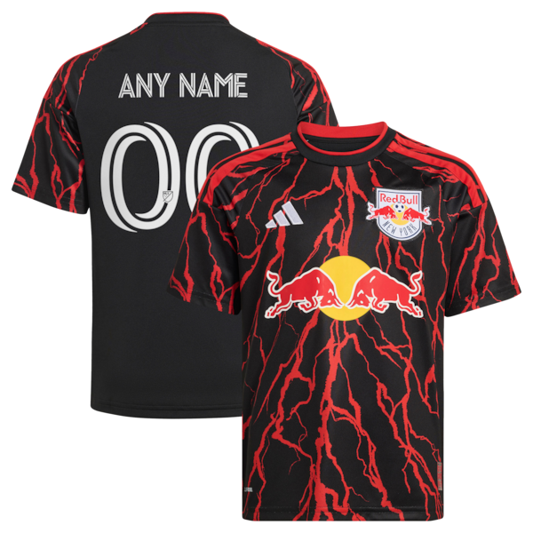 Official-Adidas New York Red Bulls 2026 The Rooted Kit Replica Custom Jersey Black