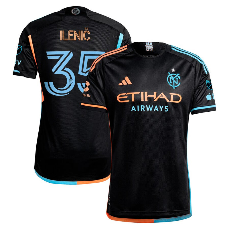 Mitja Ilenič New York City FC adidas 2024 24/7 Kit Authentic Player Jersey - Black