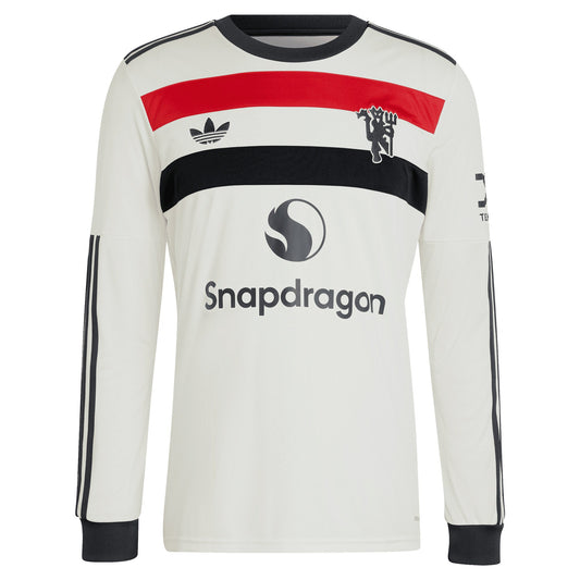 Alejandro Garnacho Manchester United adidas 2024/25 Third Long Sleeve Jersey - Cream