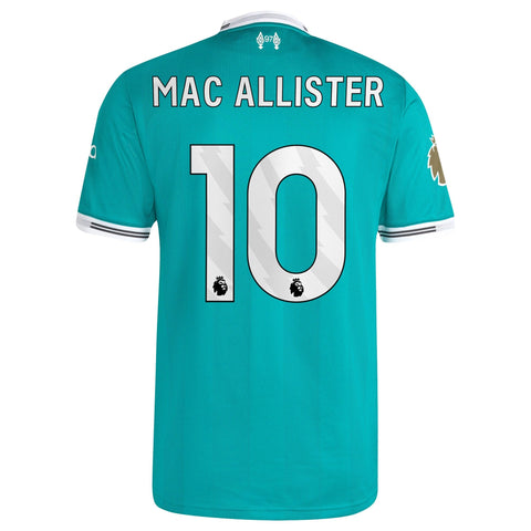 Alexis Mac Allister Liverpool  Third Player Jersey   Green 2025–26 Premium Fan Edition Soccer Jersey - Green