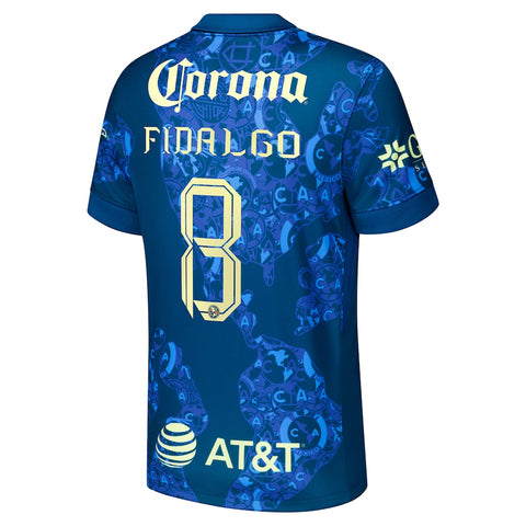Álvaro Fidalgo Club America Nike 2024/25 Shirt Away Player Jersey - Blue