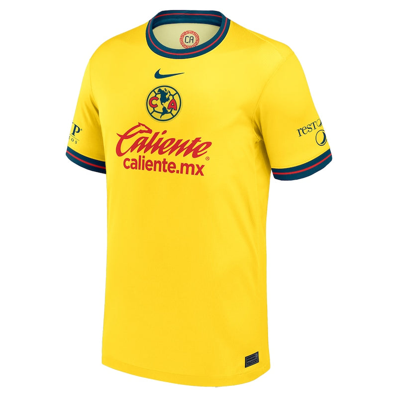 Álvaro Fidalgo Club America Nike 2024/25 Shirt Home Player Jersey - Yellow