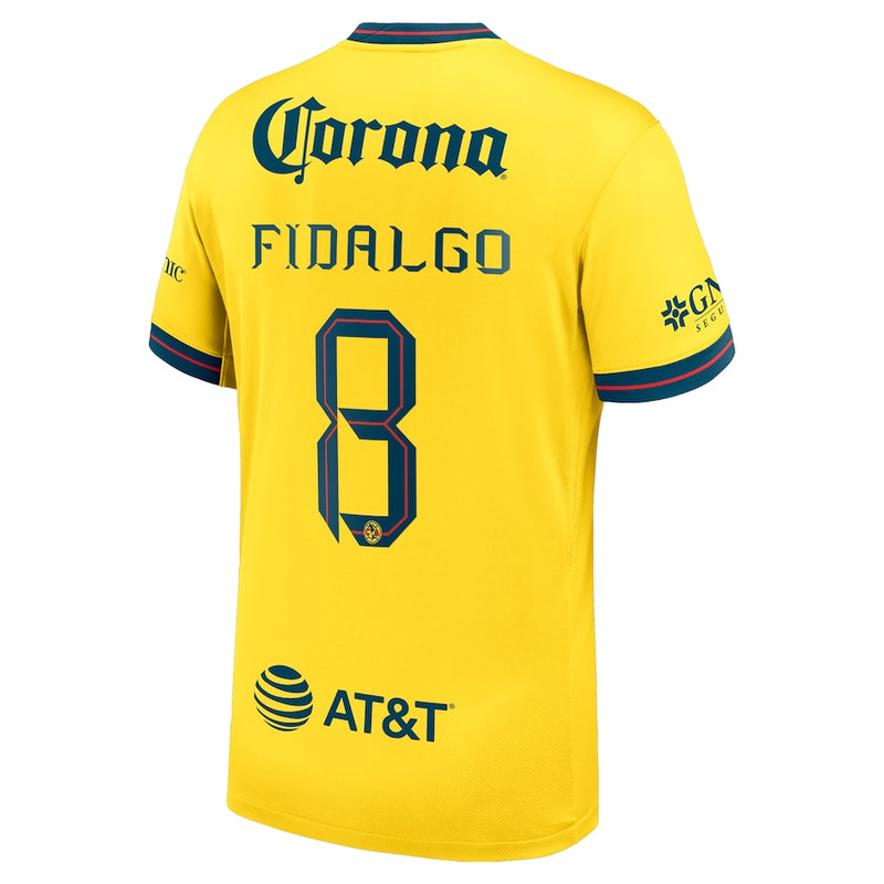 Álvaro Fidalgo Club America Nike 2024/25 Shirt Home Player Jersey - Yellow