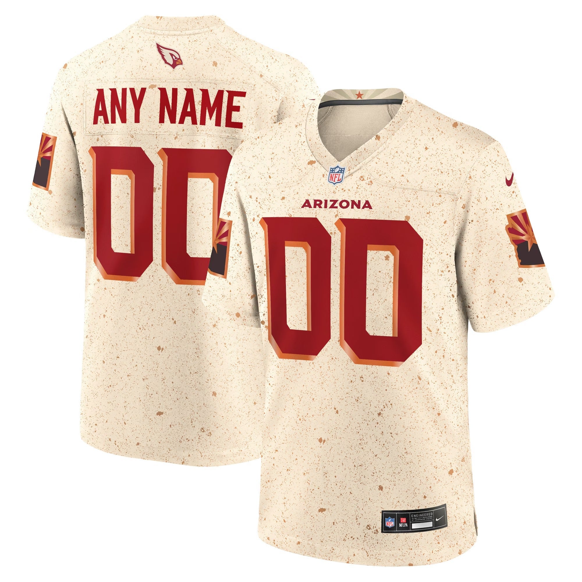 Arizona Cardinals Nike 2026 Rivalries Collection Custom Game Jersey - Natural - Jersey Teams World