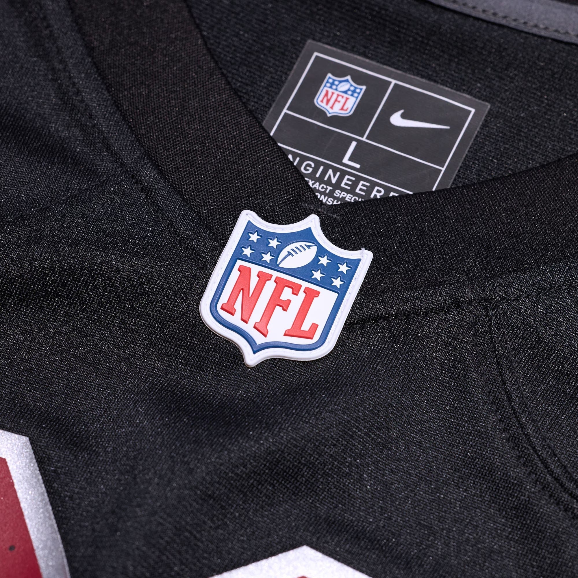 Arizona Cardinals Official-Nike Alternate Custom Game Jersey - Black