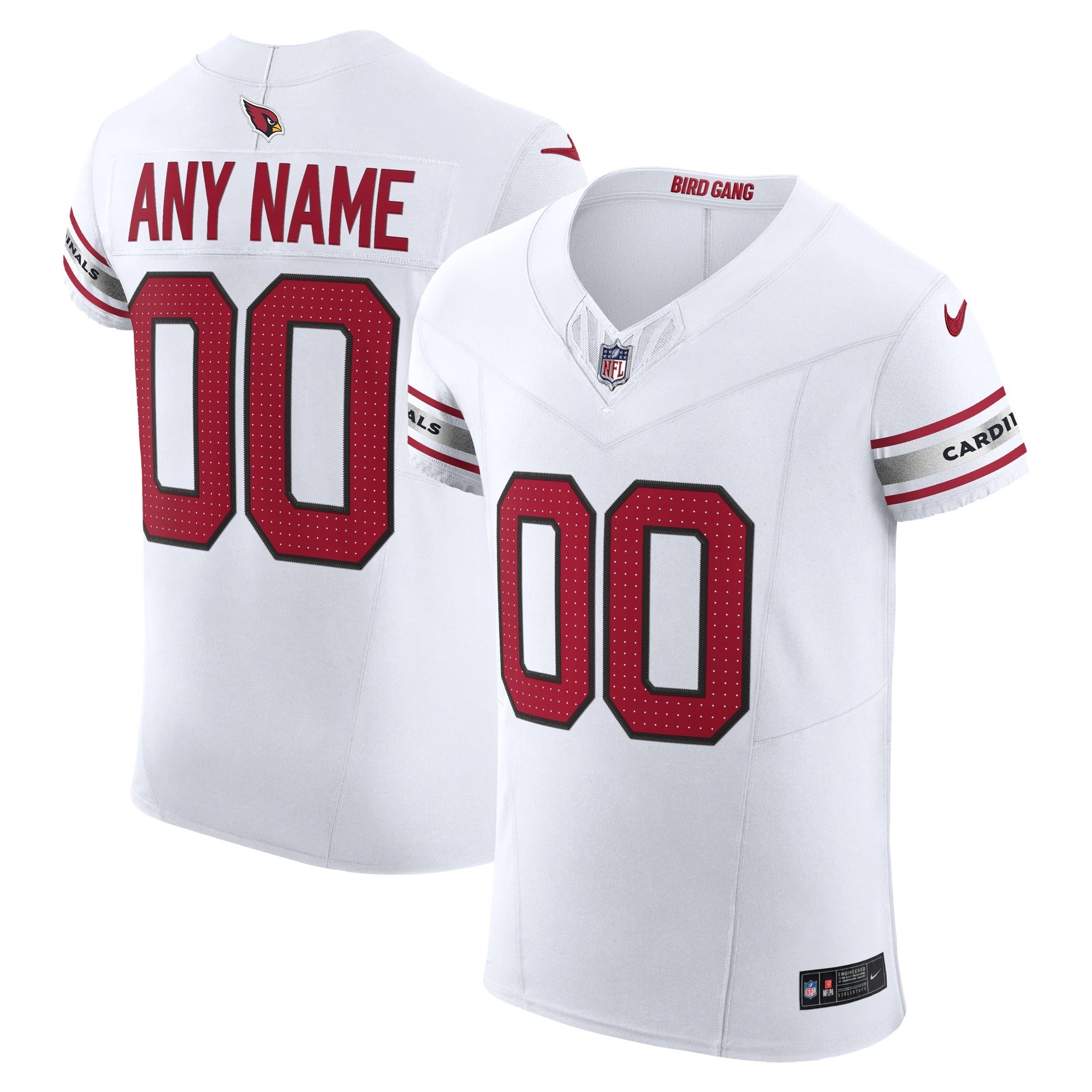Arizona Cardinals Official-Nike Vapor F.U.S.E. Elite Custom Jersey - White