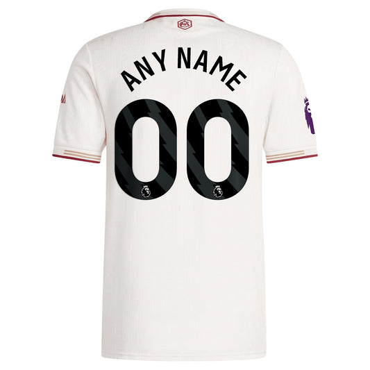 Arsenal adidas 2025/26 Third Custom Jersey - White