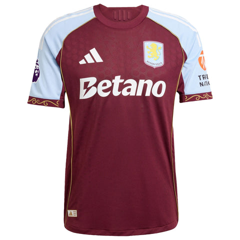 Aston Villa 2025/26 Home Authentic Jersey – Claret