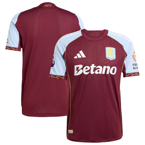 Aston Villa 2025/26 Home Authentic Jersey – Claret