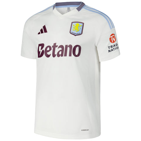 Aston Villa adidas Shirt 2024/25 Away Custom Jersey - White