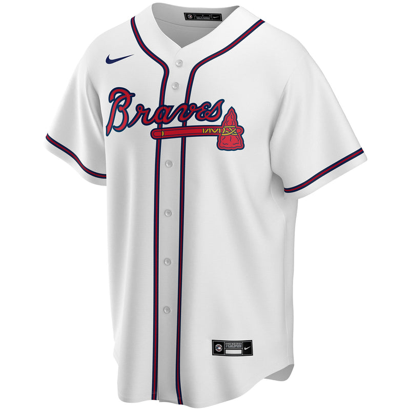 Atlanta Braves Nike Home Custom Jersey - White