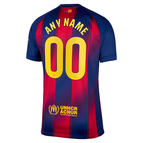 Barcelona  Home Custom Jersey   Navy 2025–26 Premium Fan Edition Soccer Jersey - Navy
