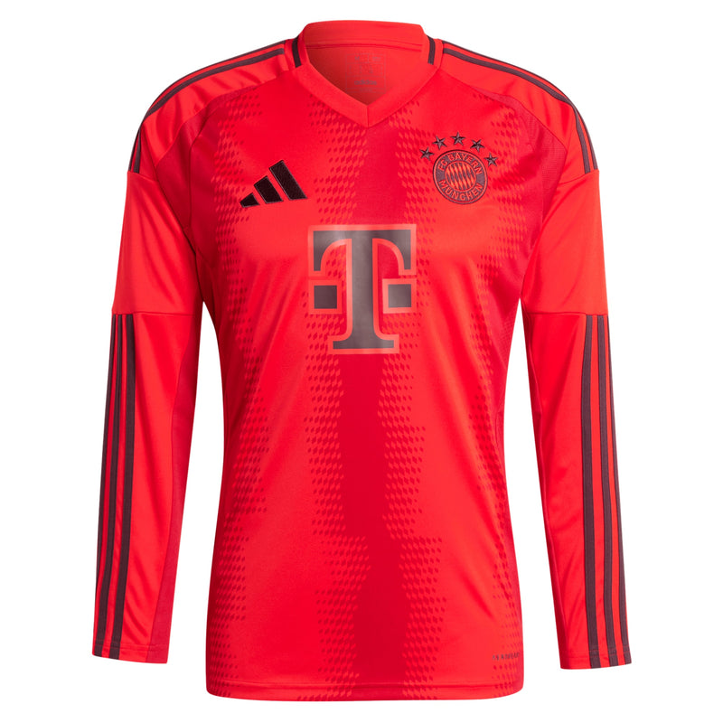 Bayern Munich adidas 2024/25 Home Custom Long Sleeve Custom Jersey - Red