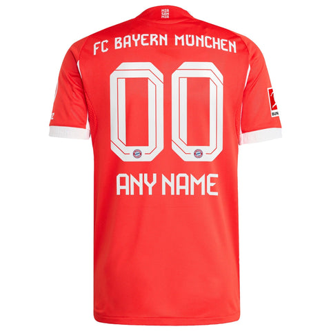 Bayern Munich adidas 2025/26 Home Customized Jersey - Red