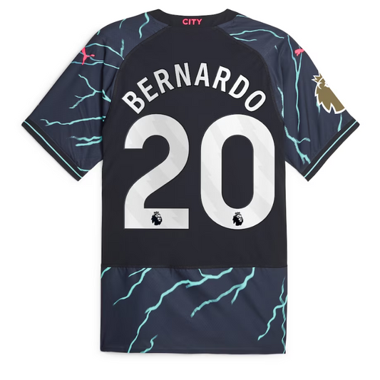 Bernardo Silva Manchester City Puma 2023/24 Third Player Jersey - Navy