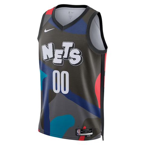 Brooklyn Nets Unisex 2023/24 Custom Swingman Jersey - Black - City Edition