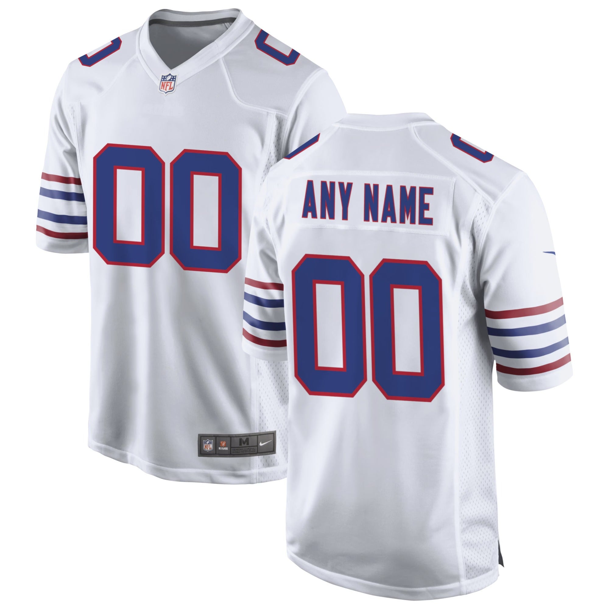 Buffalo Bills Official-Nike Alternate Custom Game Jersey - White