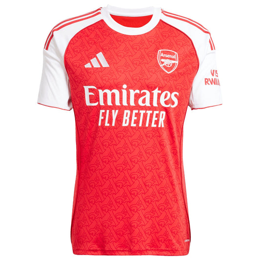 Bukayo Saka Arsenal adidas 2025/26 Home Player Jersey - Red