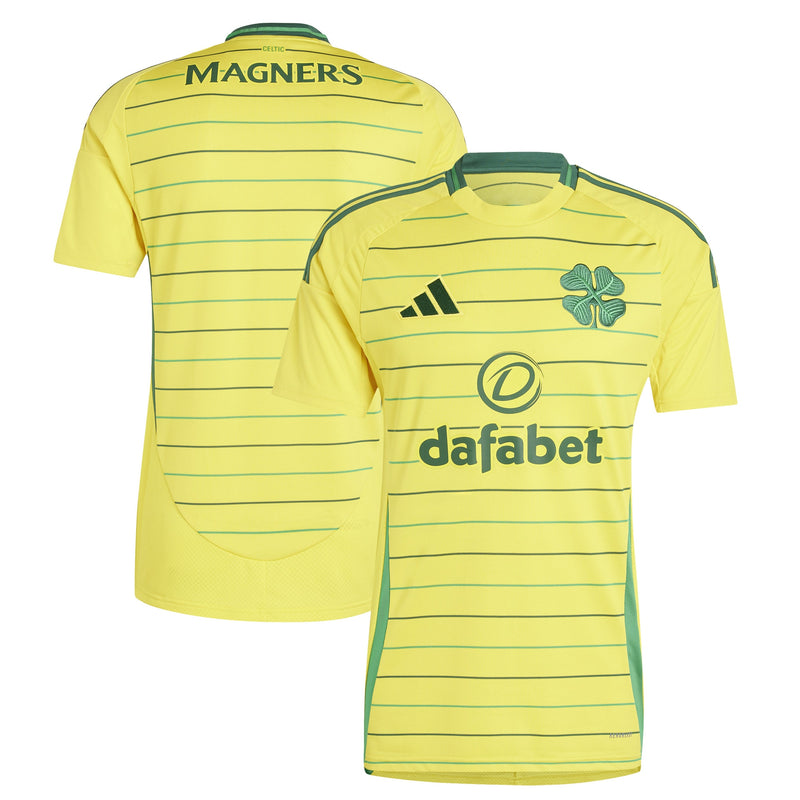 Celtic adidas Shirt 2024/2025 Away Custom Jersey - Yellow