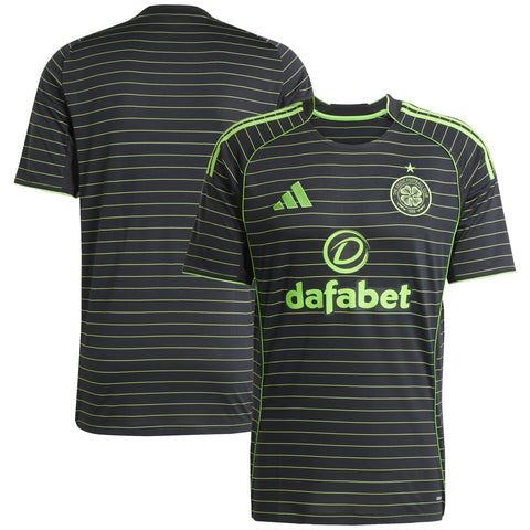 Celtic  Away Custom Jersey   Black 2025–26 Premium Fan Edition Soccer Jersey - Black