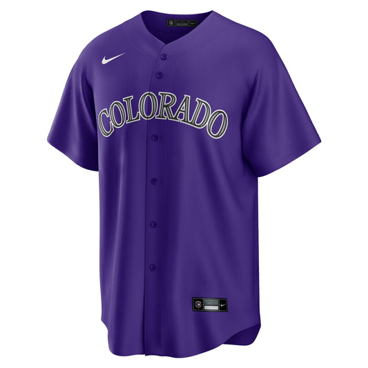 Charlie Blackmon Colorado Rockies Nike Alternate Player Name Jersey - Purple