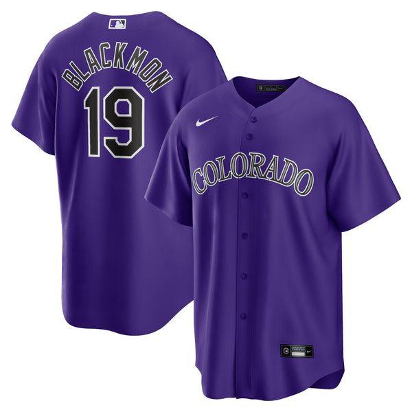 Charlie Blackmon Colorado Rockies Nike Alternate Player Name Jersey - Purple