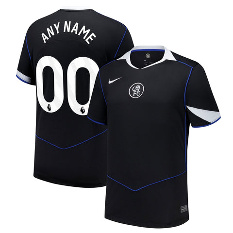 Chelsea  Third Custom Jersey   Black 2025–26 Premium Fan Edition Soccer Jersey - Black