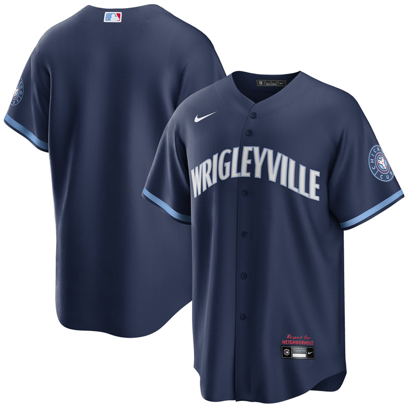 Chicago Cubs Nike City Connect Custom Jersey - Navy