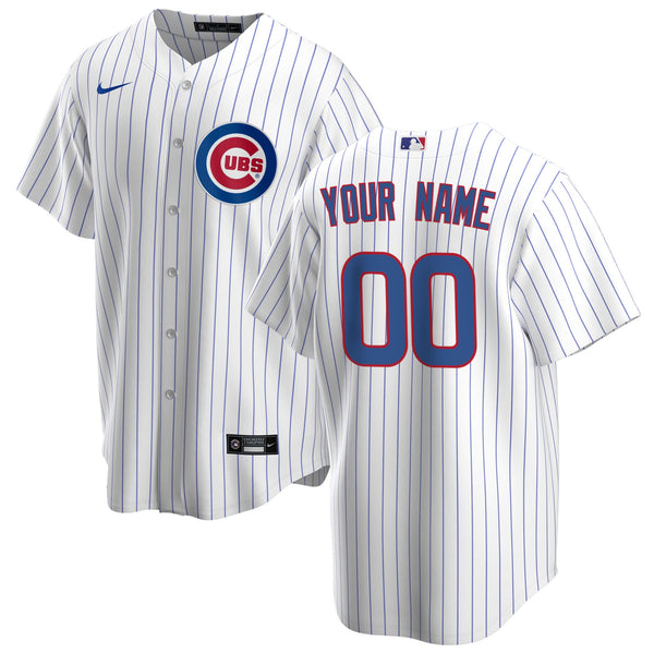 Chicago Cubs Nike Home Custom Jersey - White